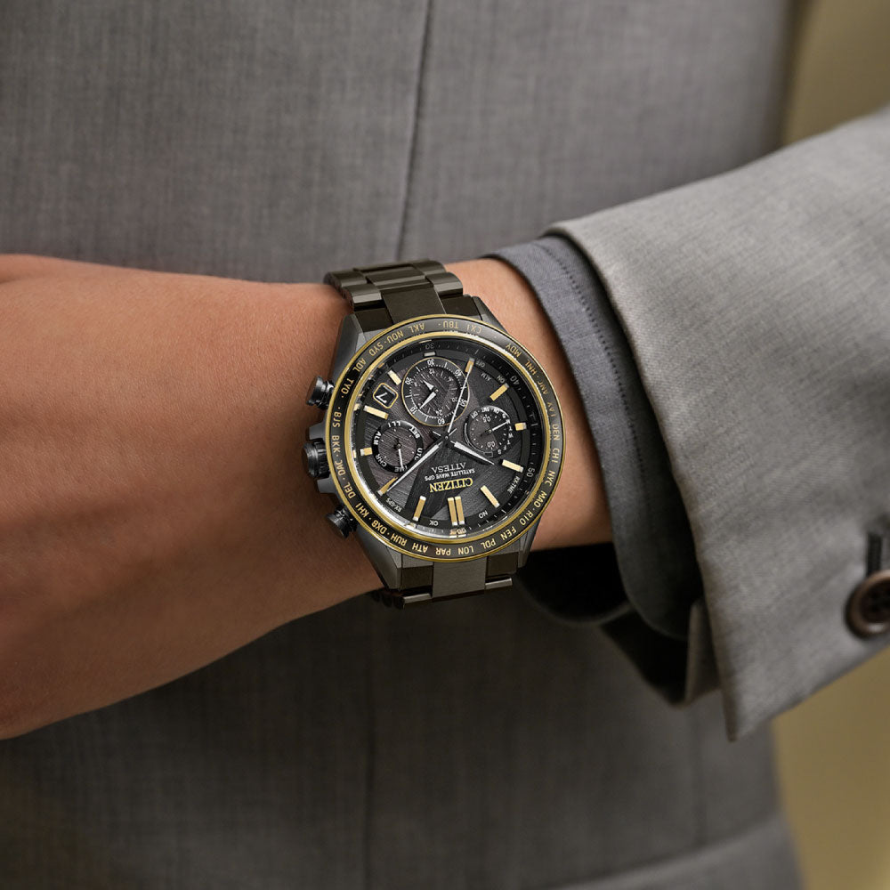 CITIZEN ATTESA ACT Line CC4078-51E LIGHT in BLACK Eco-Drive 50th Anniversary Edition 世界限定1,900本 ブラックチタンシリーズ シチズン アテッサ アクトライン