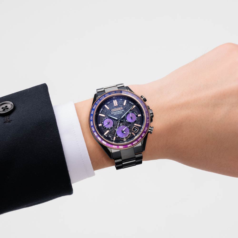 ＜2026年10月1日発売＞CITIZEN ATTESA ACT Line CC4085-81Z 世界限定1,500本 シチズン アテッサ メンズ 腕時計 ブラックチタンシリーズ
