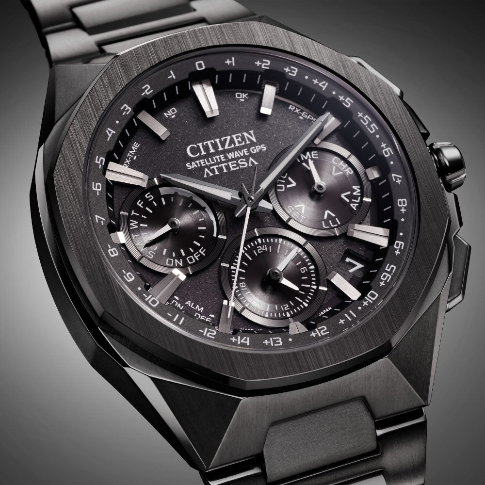 ATTESA ACT Line SPACE SHIP CeramicsBezel CC4105-69E ブラックチタンシリーズ アテッサ シチズン