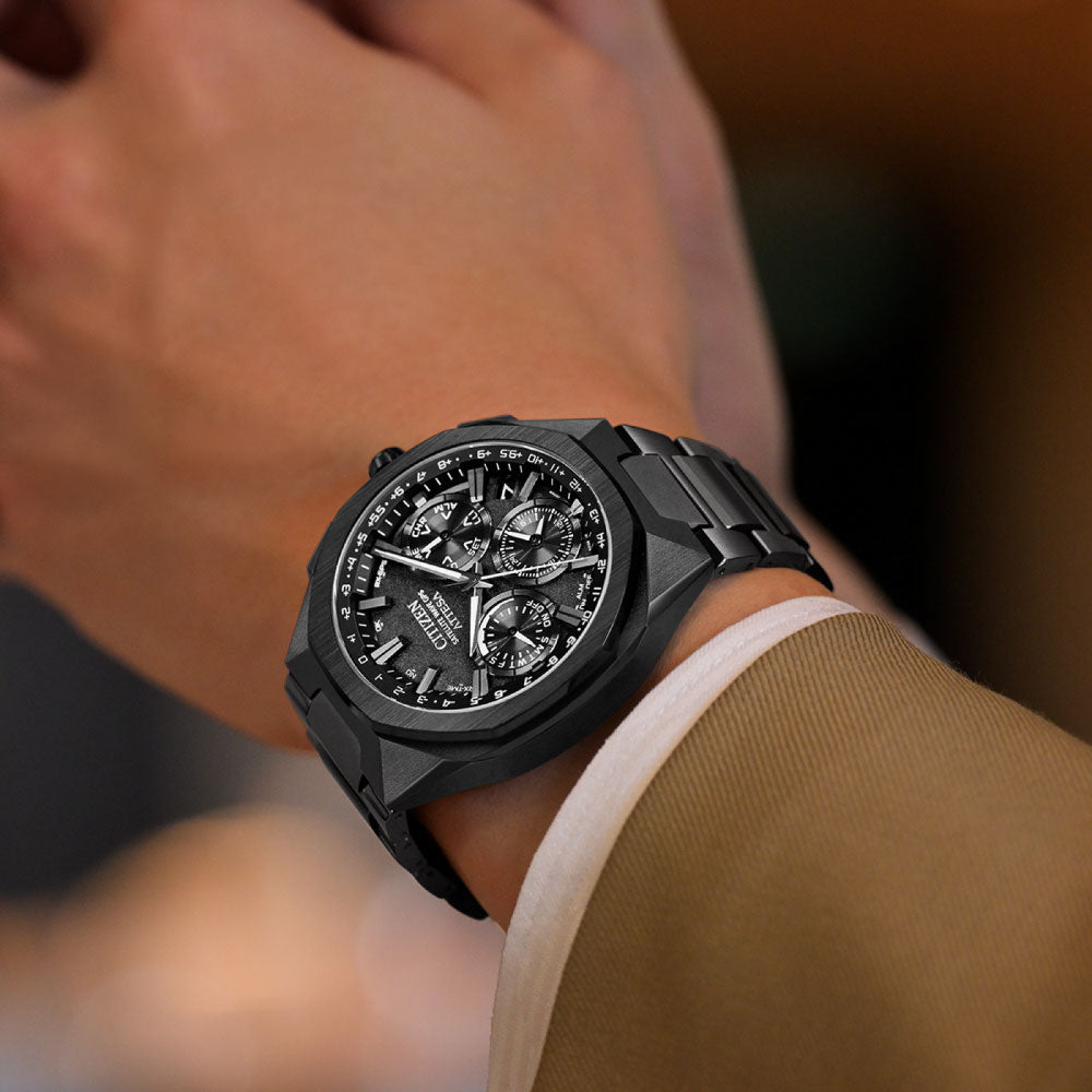 ATTESA ACT Line SPACE SHIP CeramicsBezel CC4105-69E ブラックチタンシリーズ アテッサ シチズン