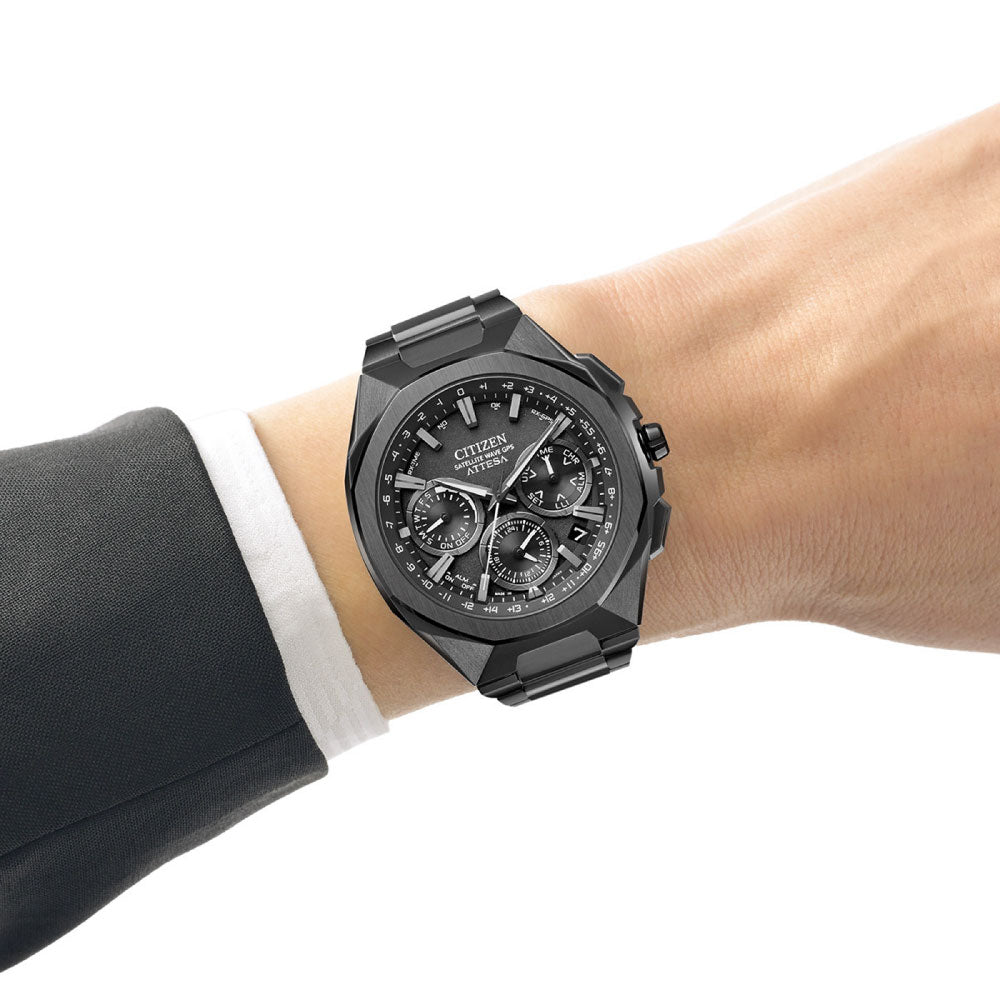 ATTESA ACT Line SPACE SHIP CeramicsBezel CC4105-69E ブラックチタンシリーズ アテッサ シチズン
