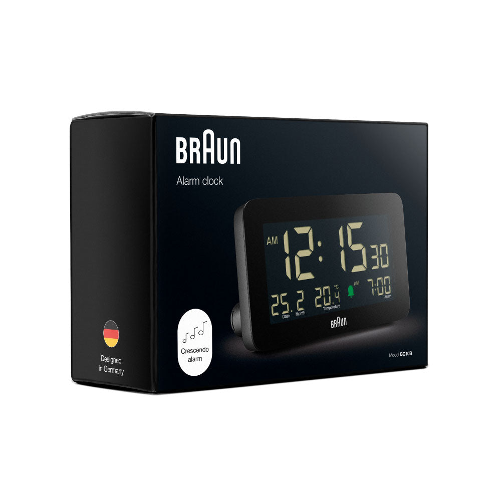 ＜2026年5月下旬入荷より順次発送＞BRAUN Digital Alarm Clock BC10B ブラウン 時計 置き時計 卓上時計 インテリア時計 デジタルクロック