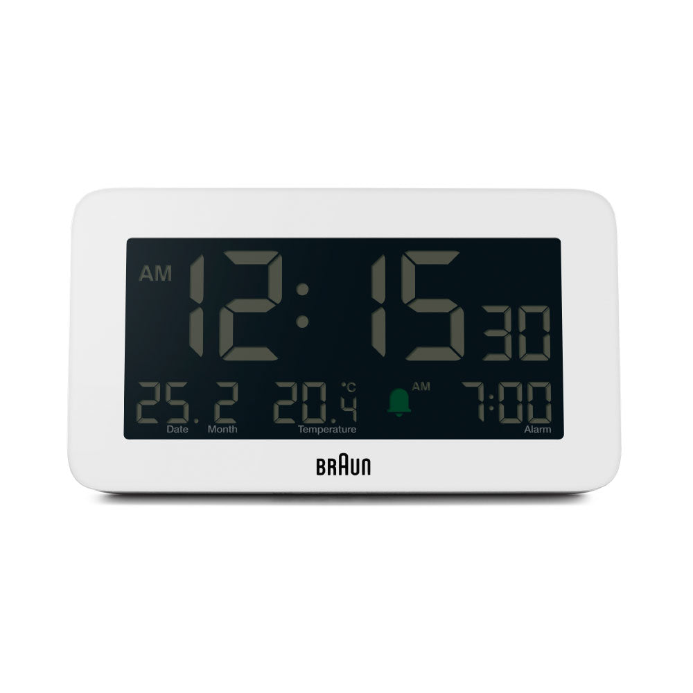 BRAUN Digital Alarm Clock BC10W ブラウン 時計 置き時計 卓上時計 インテリア時計 デジタルクロック