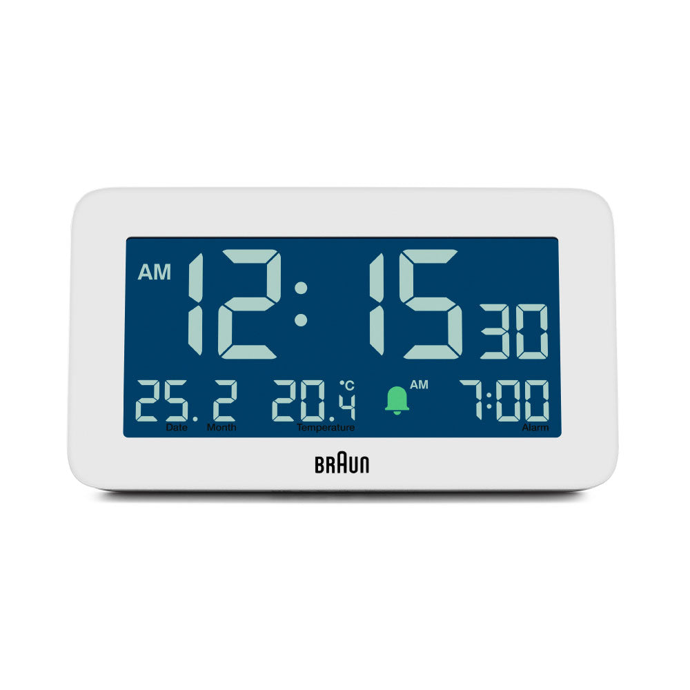 BRAUN Digital Alarm Clock BC10W ブラウン 時計 置き時計 卓上時計 インテリア時計 デジタルクロック