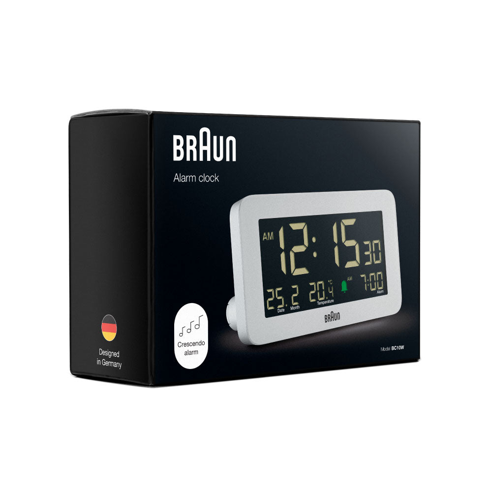 BRAUN Digital Alarm Clock BC10W ブラウン 時計 置き時計 卓上時計 インテリア時計 デジタルクロック