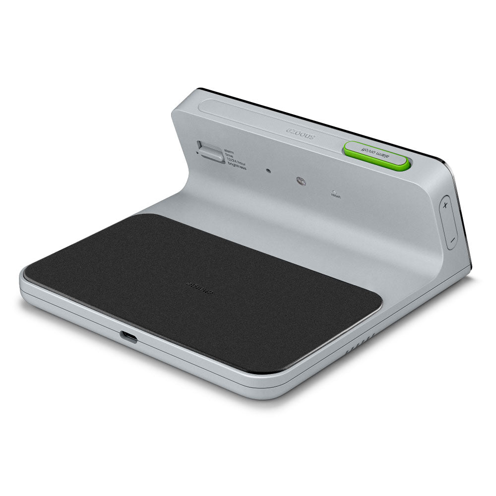 BRAUN Digital Alarm Clock BC21G ブラウン 時計 置き時計 Qiワイヤレス充電 卓上時計 インテリア時計 デジタルクロック