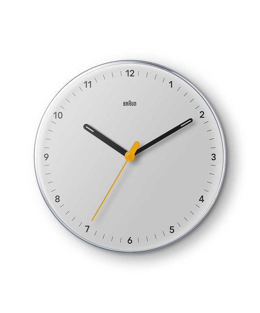 ＜予約受付/6月初旬入荷予定＞BRAUN WALL CLOCK WHITE BC26W ブラウン 掛け時計