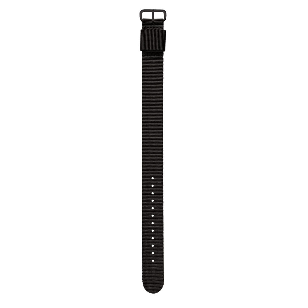 BENRUS NYLON STRAP 19mm BLACK BK ベンラス ナイロンストラップ 引き通しタイプ