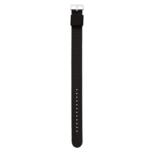 BENRUS NYLON STRAP 19mm BLACK SV ベンラス ナイロンストラップ 引き通しタイプ