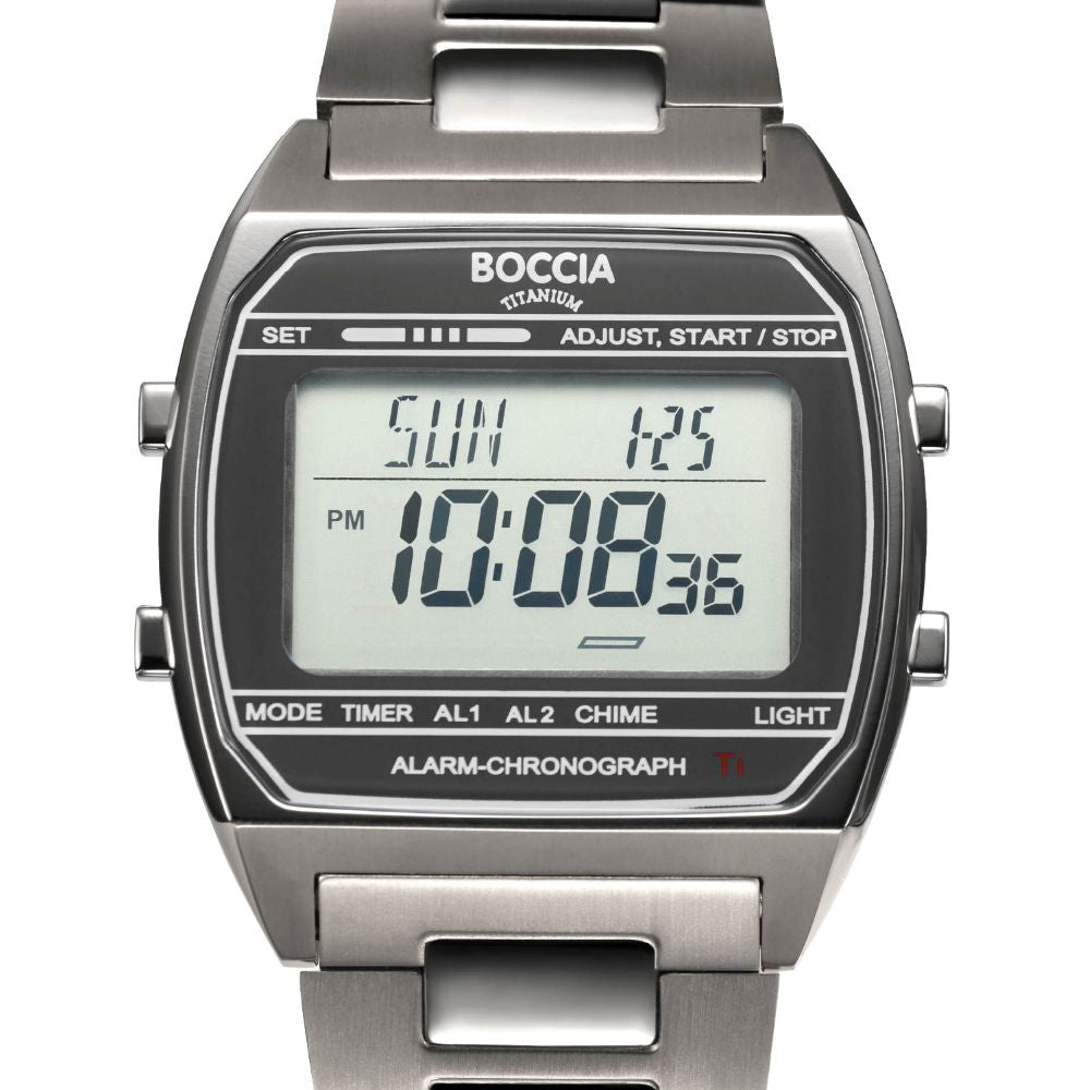 ＜予約受付／6月中旬入荷予定＞BOCCIA TITANIUM Digital 3738-05 ボッチア 腕時計 メンズ デジタル時計 ※入荷後より順次発送