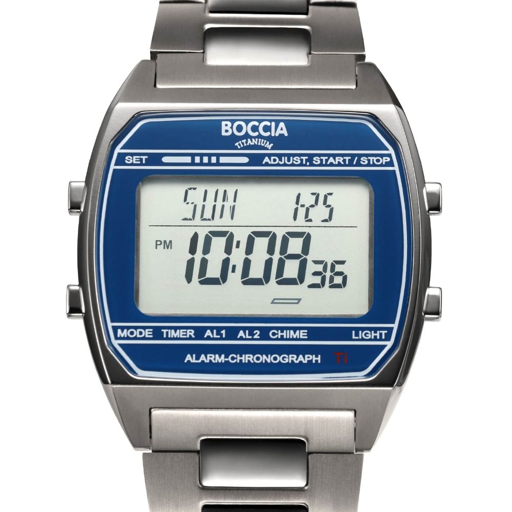 ＜予約受付／5月中旬入荷予定＞BOCCIA TITANIUM Digital 3738-06 ボッチア 腕時計 メンズ デジタル時計 ※入荷後より順次発送