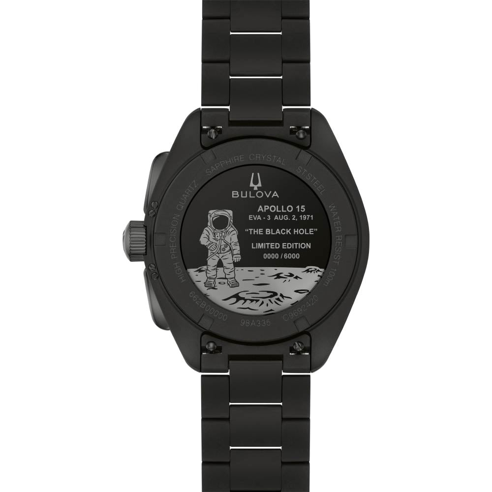 ＜2026年11月19日発売＞BULOVA Lunar Pilot Chronograph “Black Hole” 98A335 世界限定6000本 ブローバ 腕時計 メンズ
