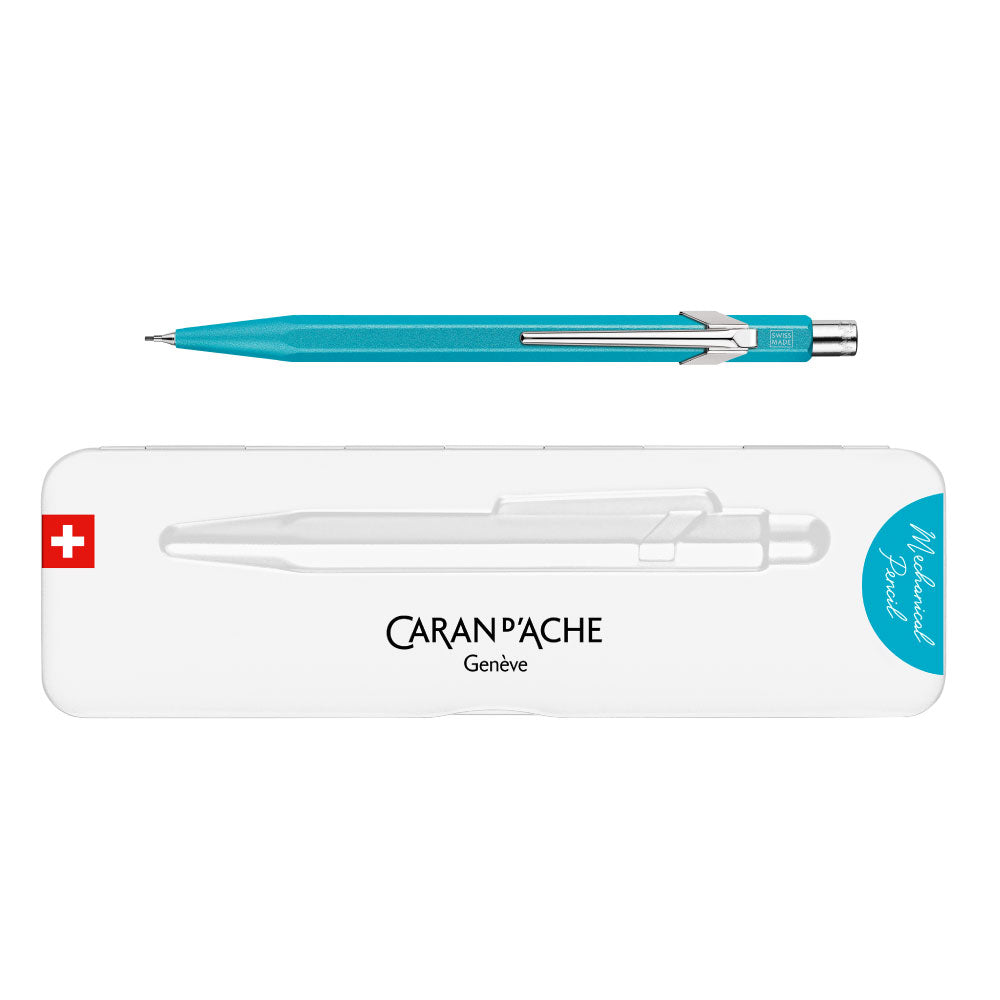 Caran d'Ache 849 カランダッシュ カラーマット X メカニカルペンシル 0.5 ㎜ ターコイズ スリムパック入り