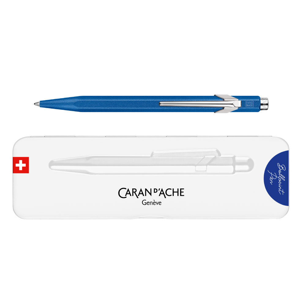 Caran d'Ache  849 カランダッシュ カラーマット X ブルー ボールペン スリムパック入り