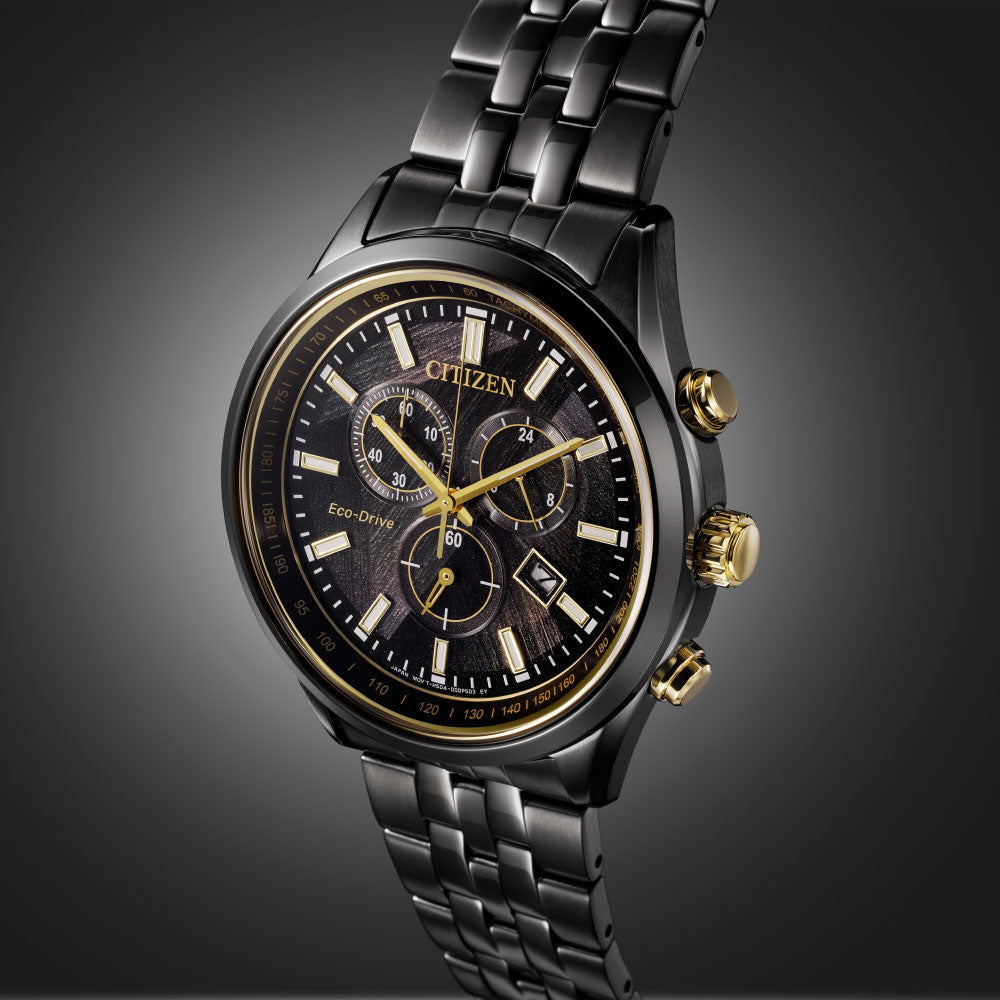 CITIZEN COLLECTION AT2576-68E LIGHT in BLACK Eco-Drive 50th