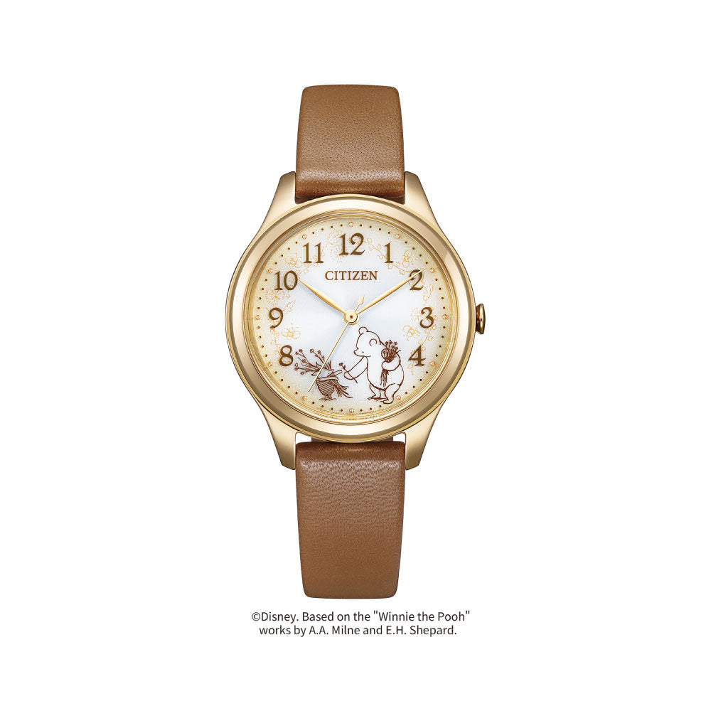 ＜2026年8月6日発売＞CITIZEN COLLECTION Disney Collection 「クラシックプー」 EM0507-07W 限定モデル シチズン コレクション ディズニー 腕時計 レディース