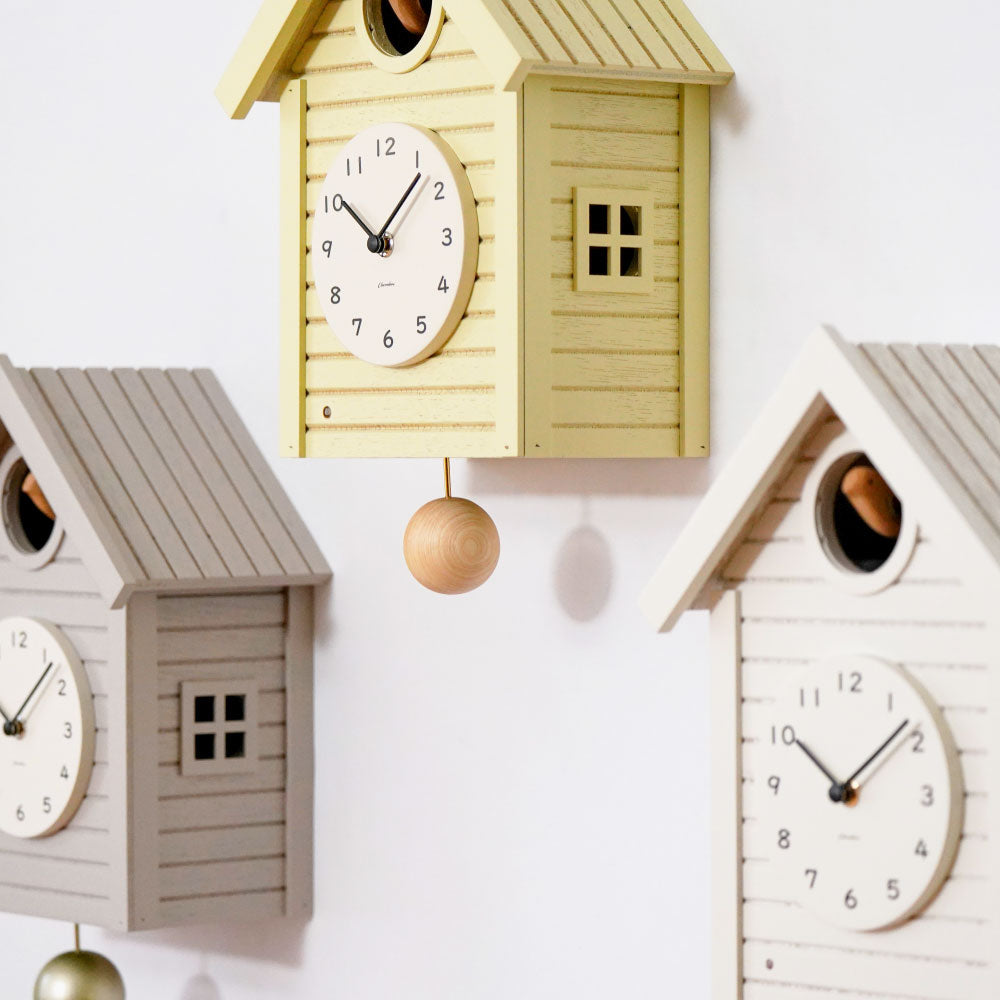 CHAMBRE Cuckoo CLOCK YELLOW CH-059YE シャンブル 時計 振り子時計