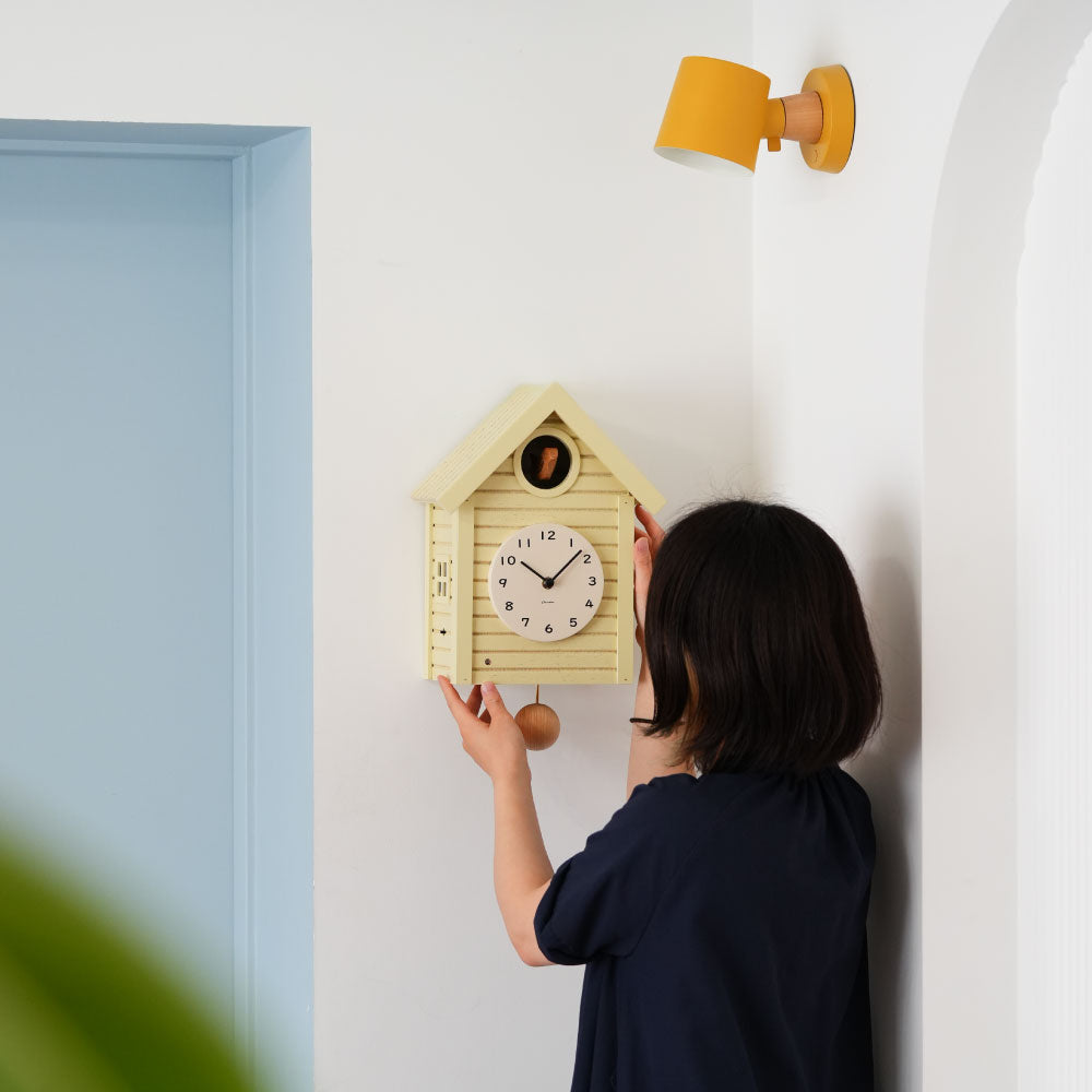 CHAMBRE Cuckoo CLOCK YELLOW CH-059YE シャンブル 時計 振り子時計