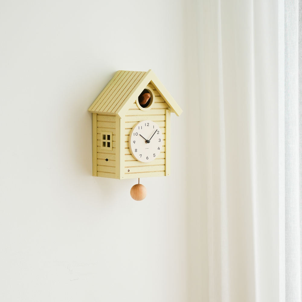 CHAMBRE Cuckoo CLOCK YELLOW CH-059YE シャンブル 時計 振り子時計