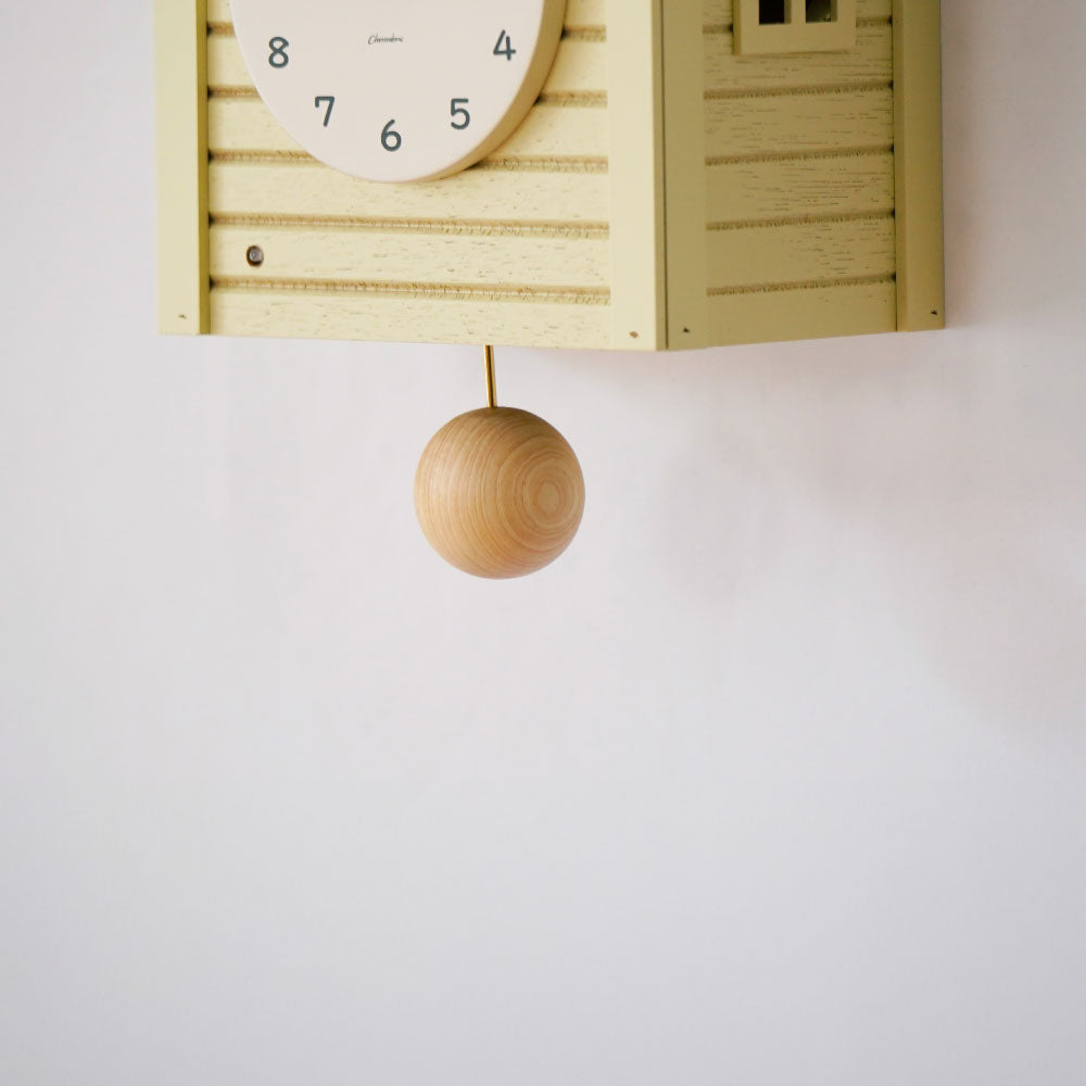 CHAMBRE Cuckoo CLOCK YELLOW CH-059YE シャンブル 時計 振り子時計