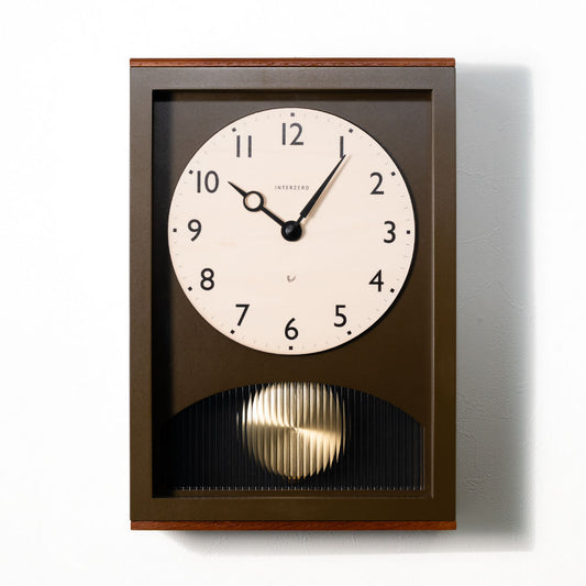 CHAMBRE アーチの振り子時計 BROWN CH-066BR シャンブル 壁掛け時計