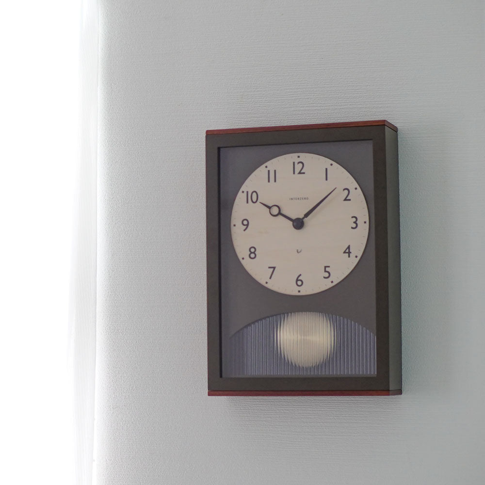 CHAMBRE アーチの振り子時計 BROWN CH-066BR シャンブル 壁掛け時計