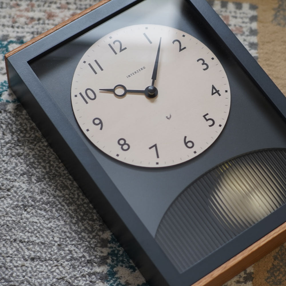 CHAMBRE アーチの振り子時計 GRAY CH-066GY シャンブル 壁掛け時計
