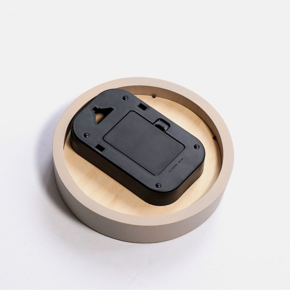 CHAMBRE ちいさな木の実のかけ時計 ひのき GRAY CH-067GY シャンブル 掛け時計 電波時計