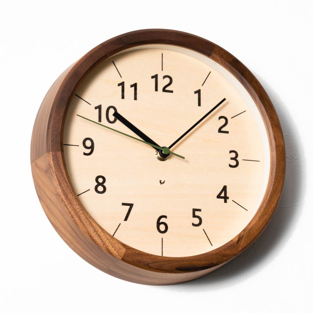 CHAMBRE ちいさな木の実のかけ時計 WALNUT CH-067WN 電波時計 シャンブル 壁掛け時計