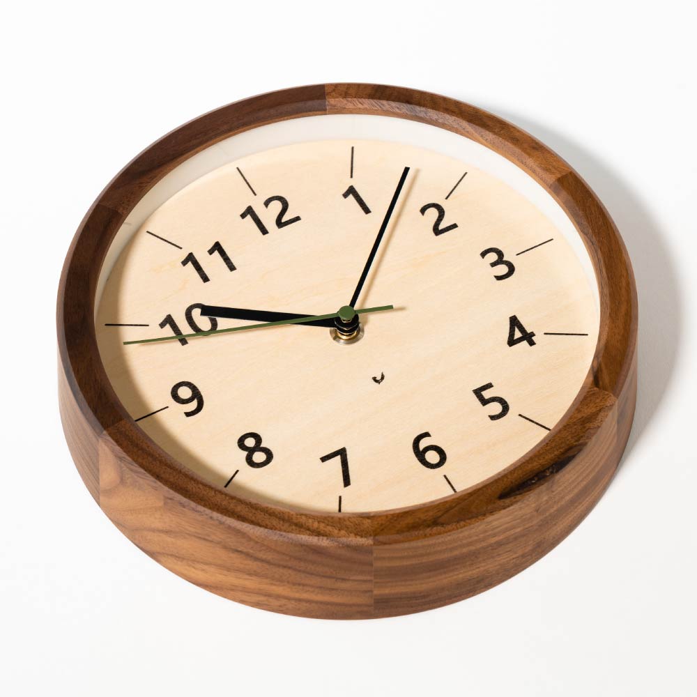 CHAMBRE ちいさな木の実のかけ時計 WALNUT CH-067WN 電波時計 シャンブル 壁掛け時計