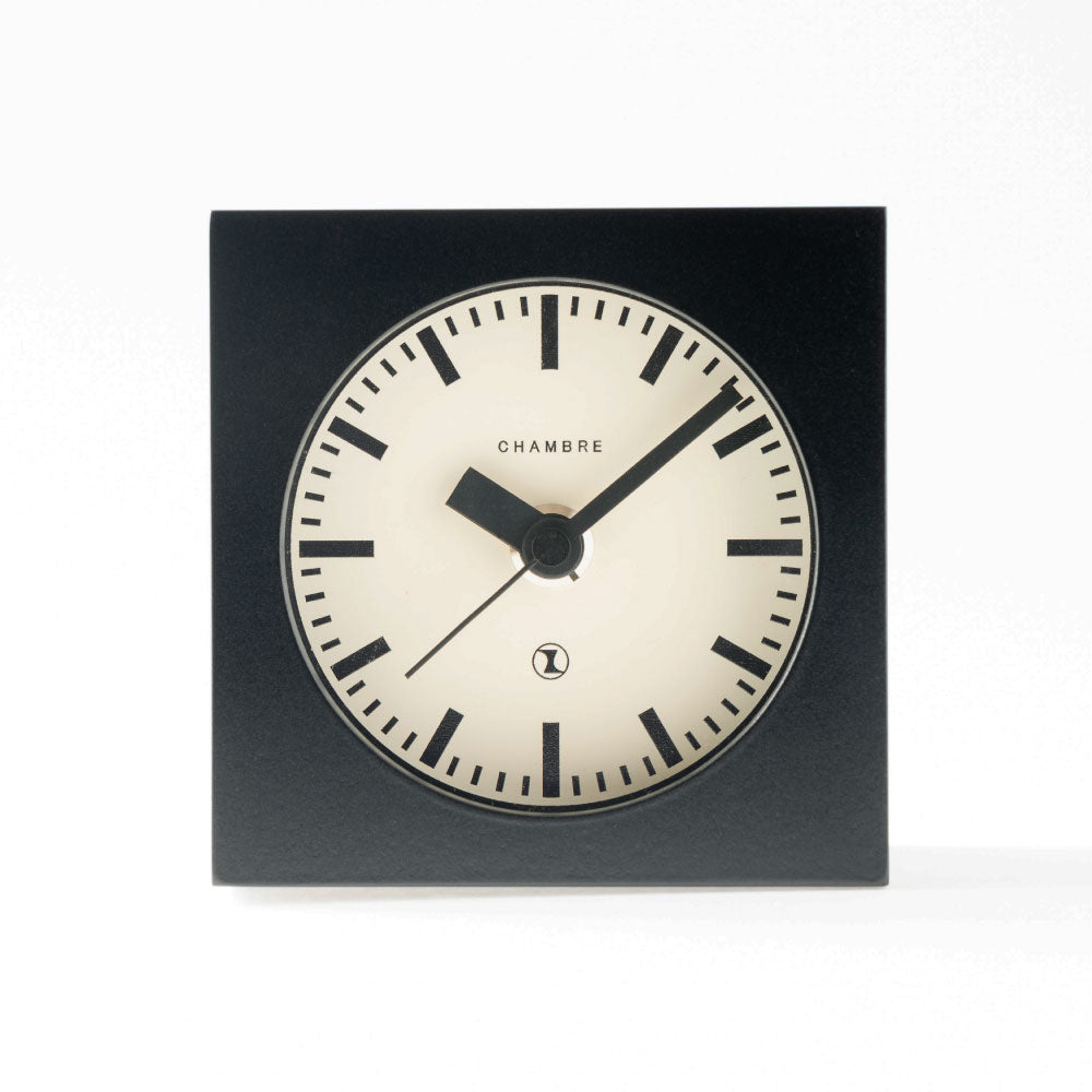 CHAMBRE BLOCK DESK CLOCK BLACK CH-069BK