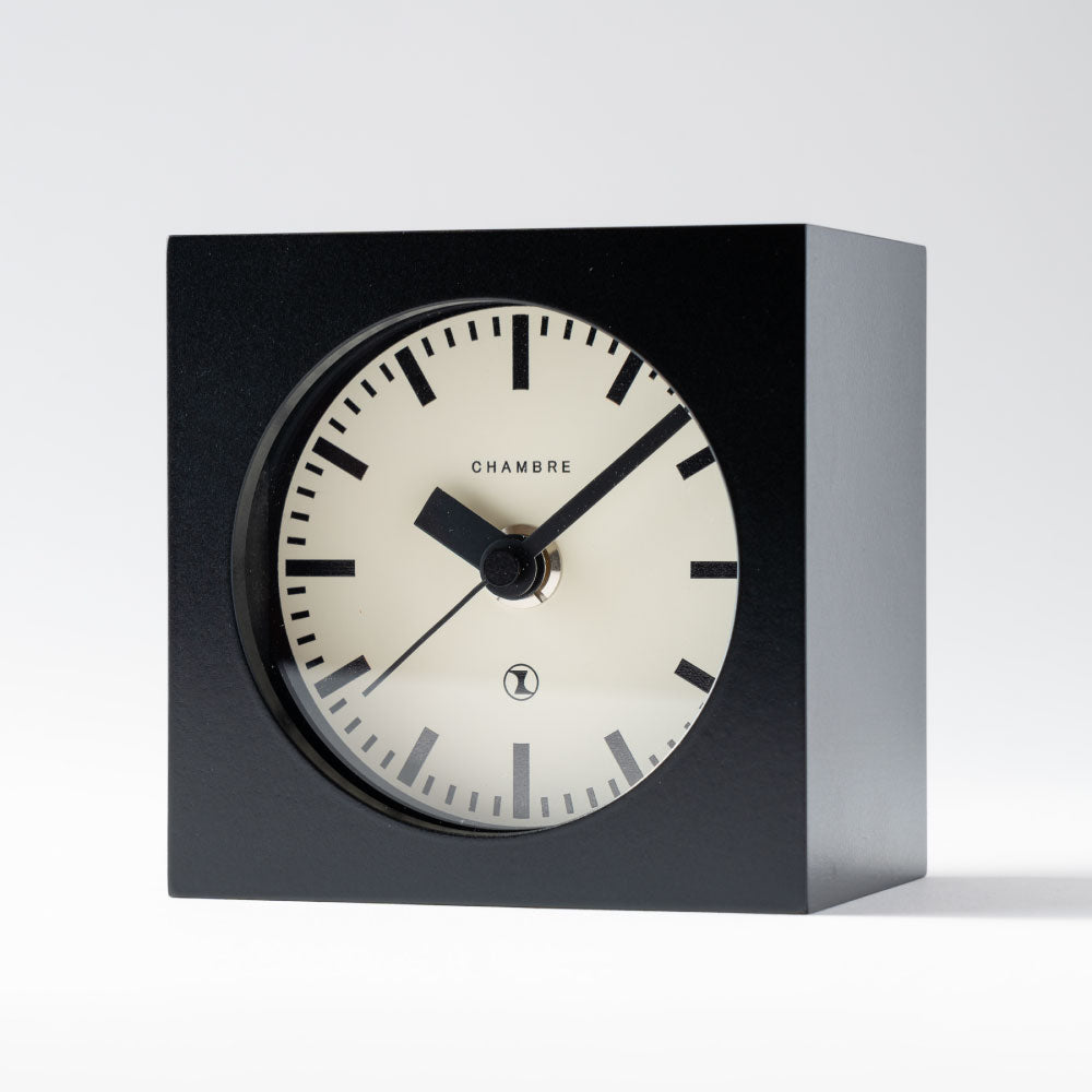 CHAMBRE BLOCK DESK CLOCK BLACK CH-069BK