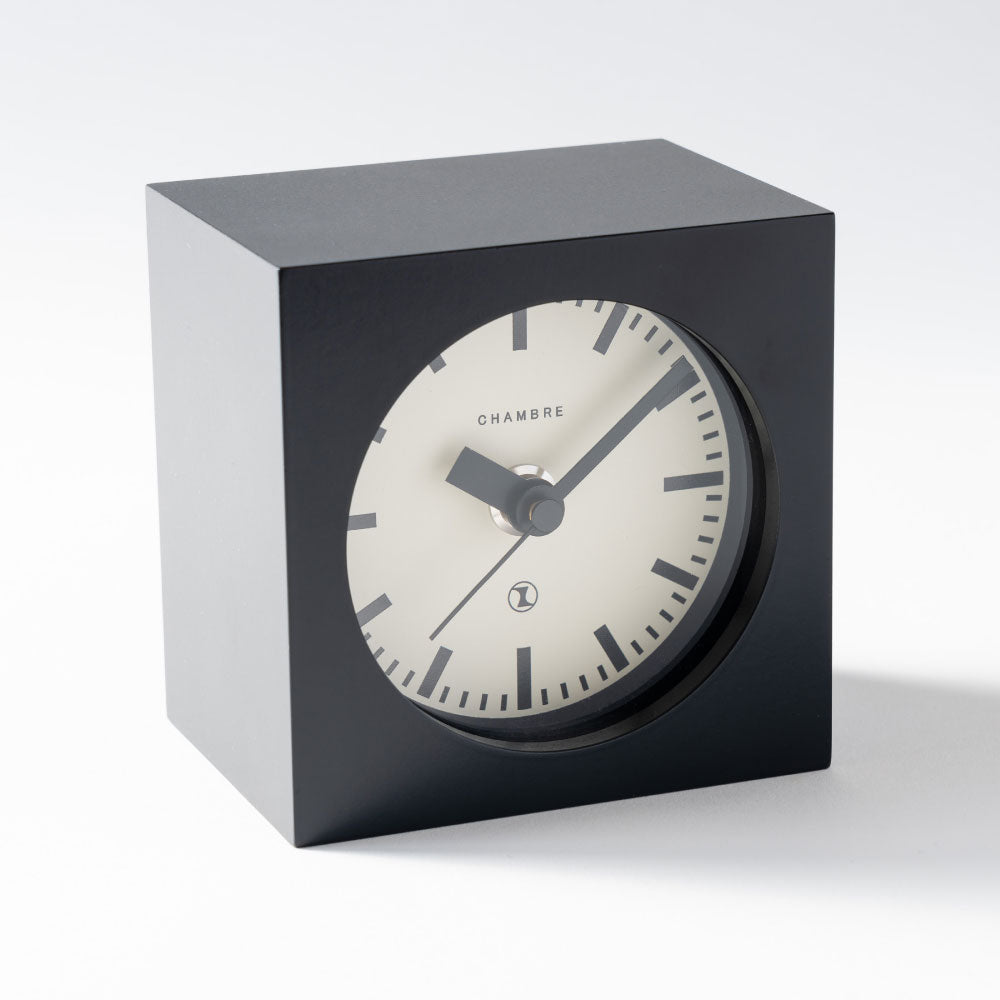 CHAMBRE BLOCK DESK CLOCK BLACK CH-069BK