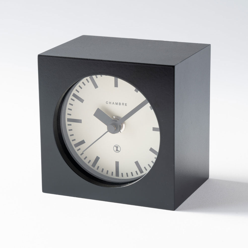 CHAMBRE BLOCK DESK CLOCK BLACK CH-069BK