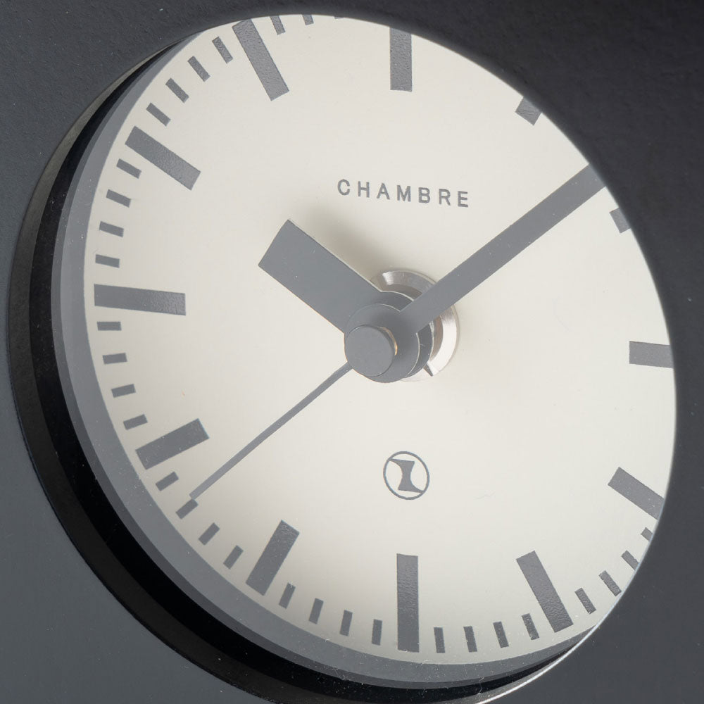 CHAMBRE BLOCK DESK CLOCK BLACK CH-069BK