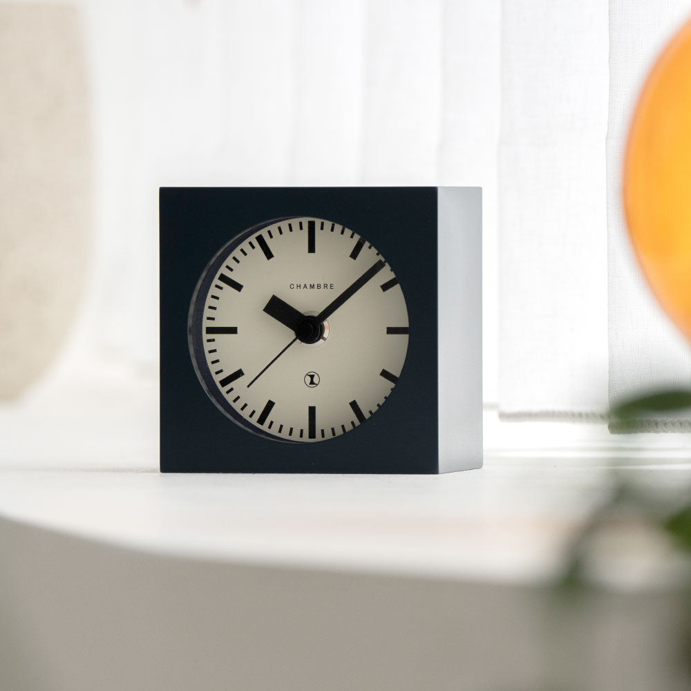 CHAMBRE BLOCK DESK CLOCK BLACK CH-069BK