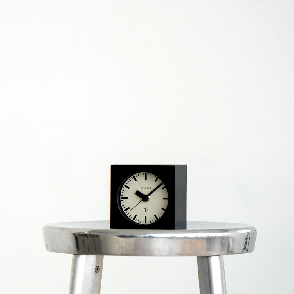 CHAMBRE BLOCK DESK CLOCK BLACK CH-069BK