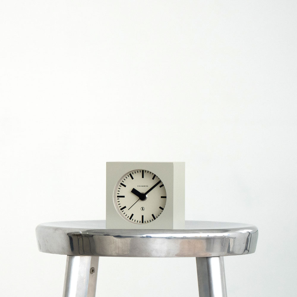 Block Desk Clock CHAMBRE BLOCK DESK CLOCK IVORY CH-069IV – 東京ウォッチスタイル