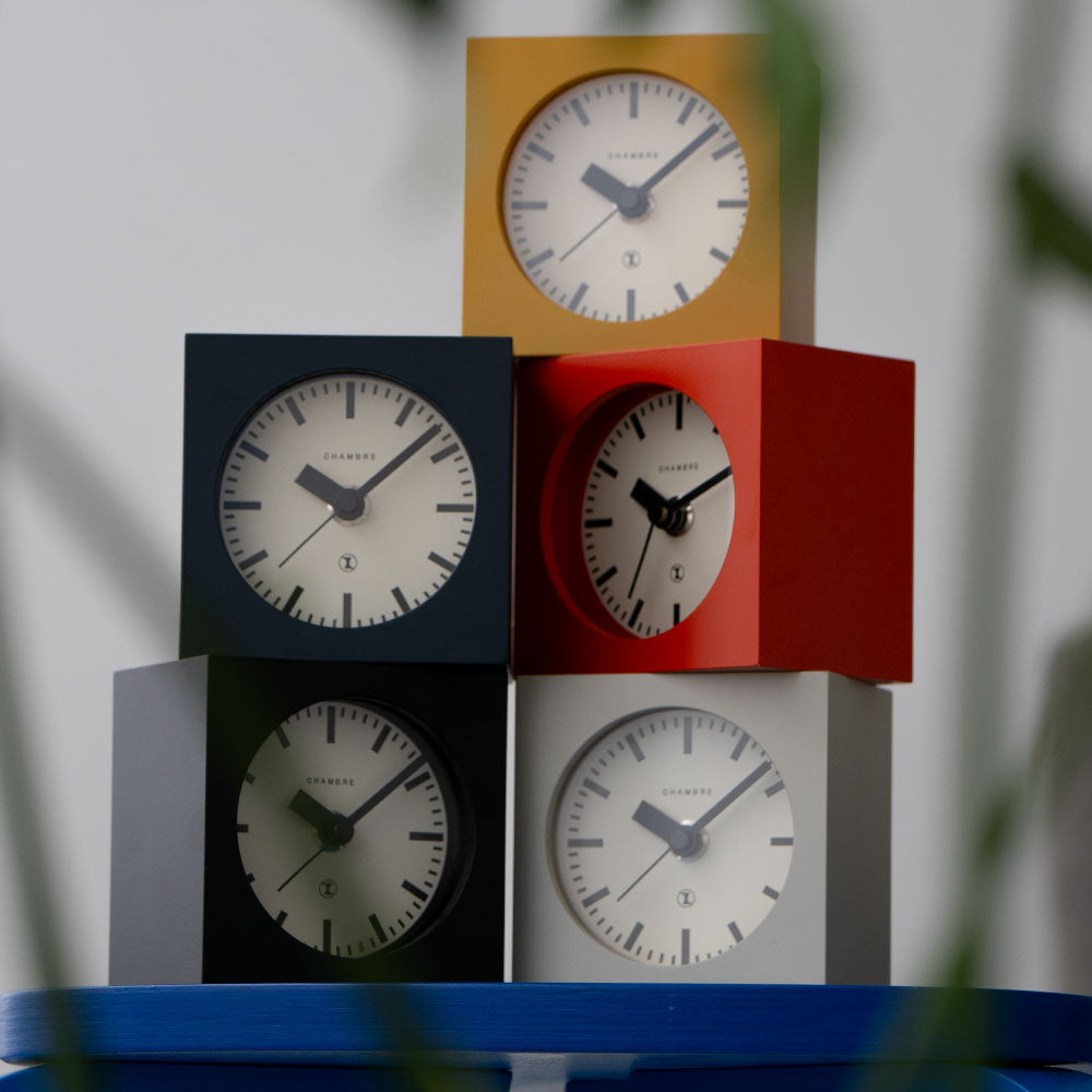 Block Desk Clock CHAMBRE BLOCK DESK CLOCK IVORY CH-069IV – 東京ウォッチスタイル