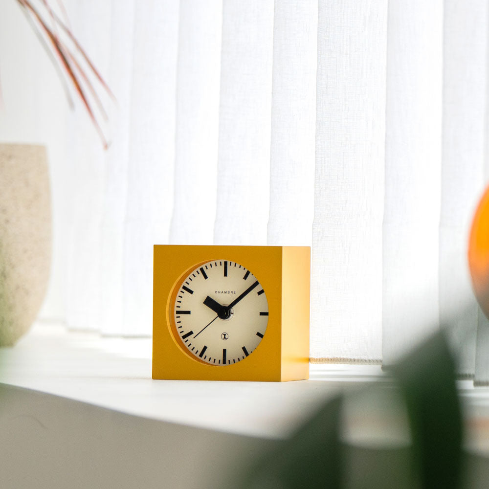 CHAMBRE BLOCK DESK CLOCK MUSTARD CH-069MS