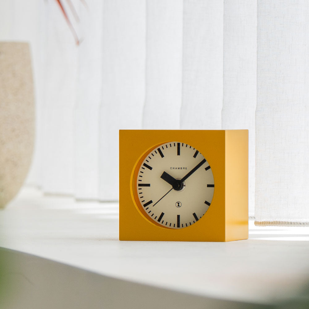 CHAMBRE BLOCK DESK CLOCK MUSTARD CH-069MS