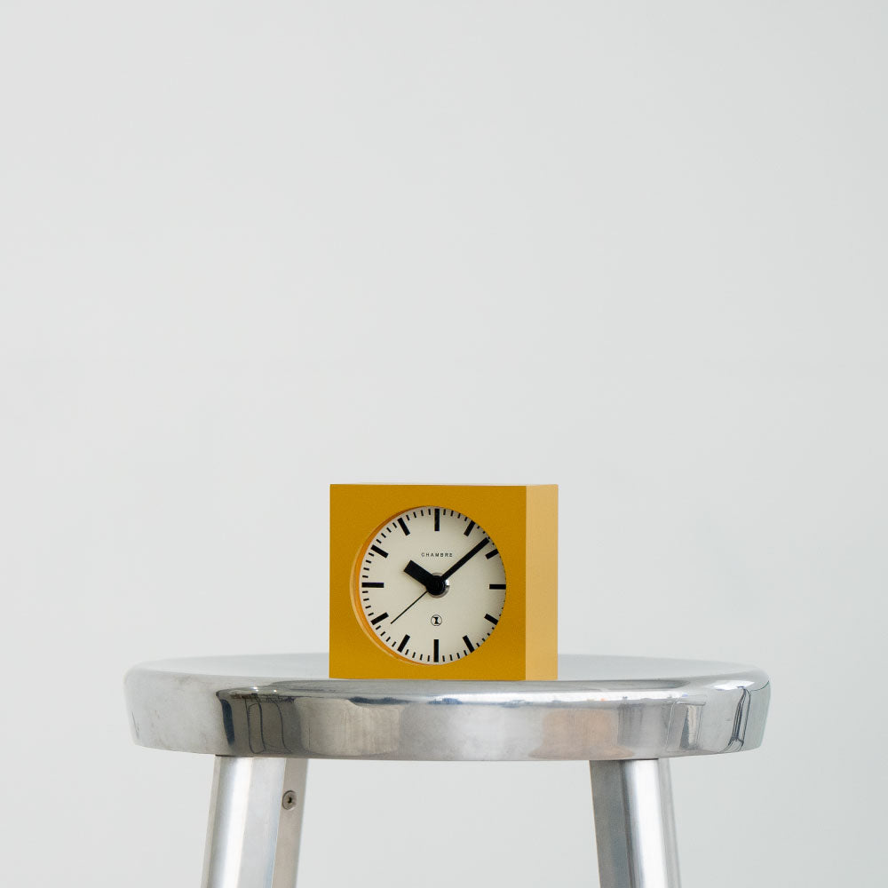 CHAMBRE BLOCK DESK CLOCK MUSTARD CH-069MS