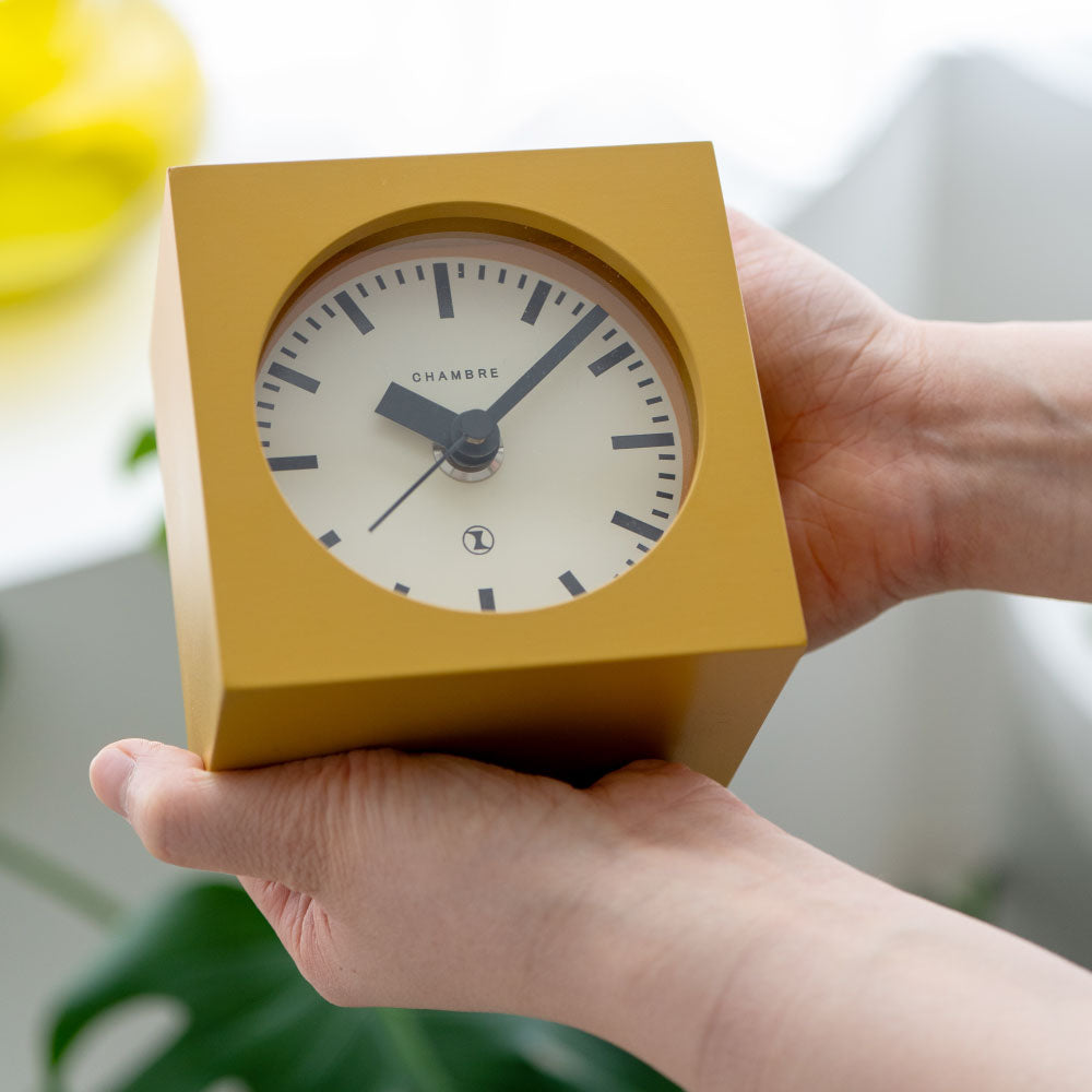 CHAMBRE BLOCK DESK CLOCK MUSTARD CH-069MS