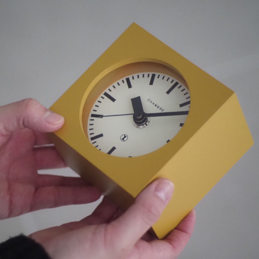 CHAMBRE BLOCK DESK CLOCK MUSTARD CH-069MS