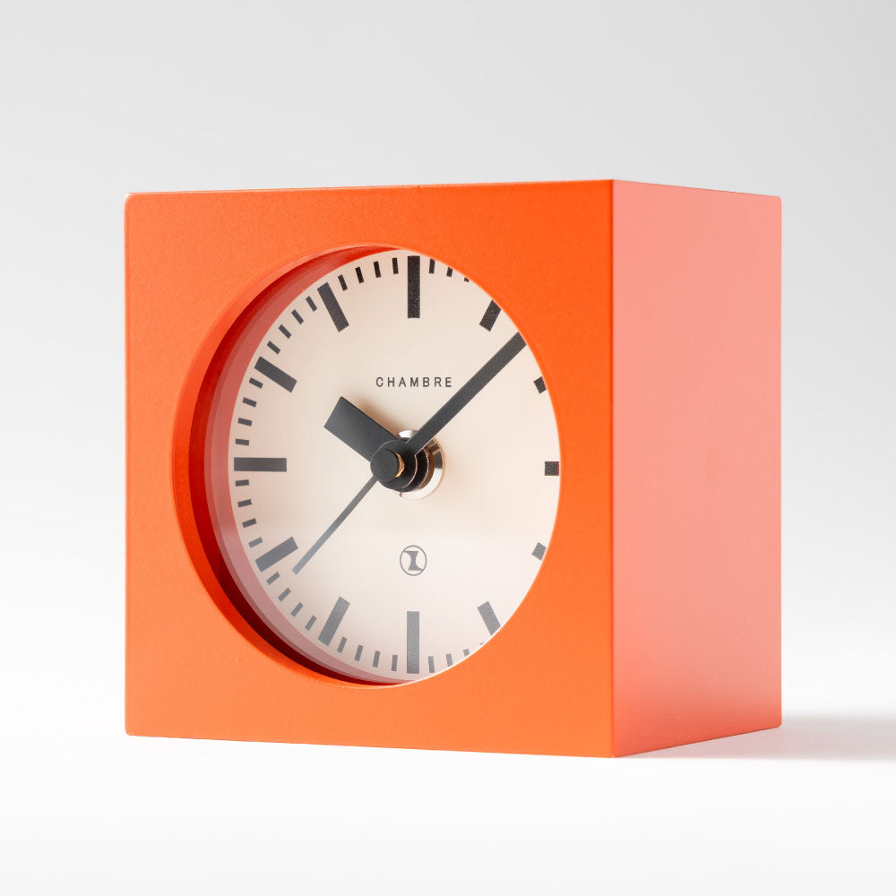 CHAMBRE BLOCK DESK CLOCK RED CH-069RD