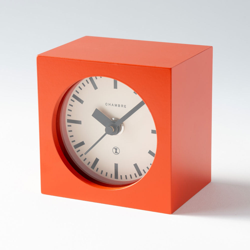CHAMBRE BLOCK DESK CLOCK RED CH-069RD
