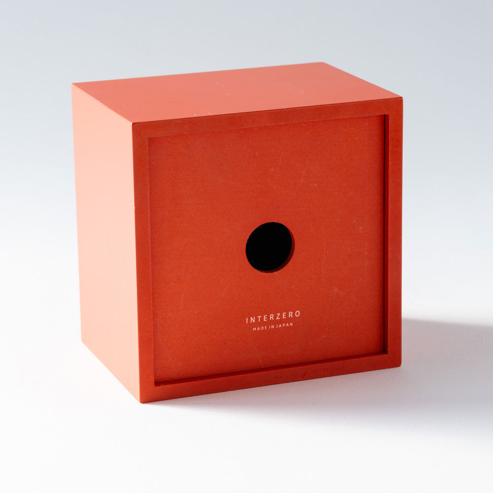 CHAMBRE BLOCK DESK CLOCK RED CH-069RD