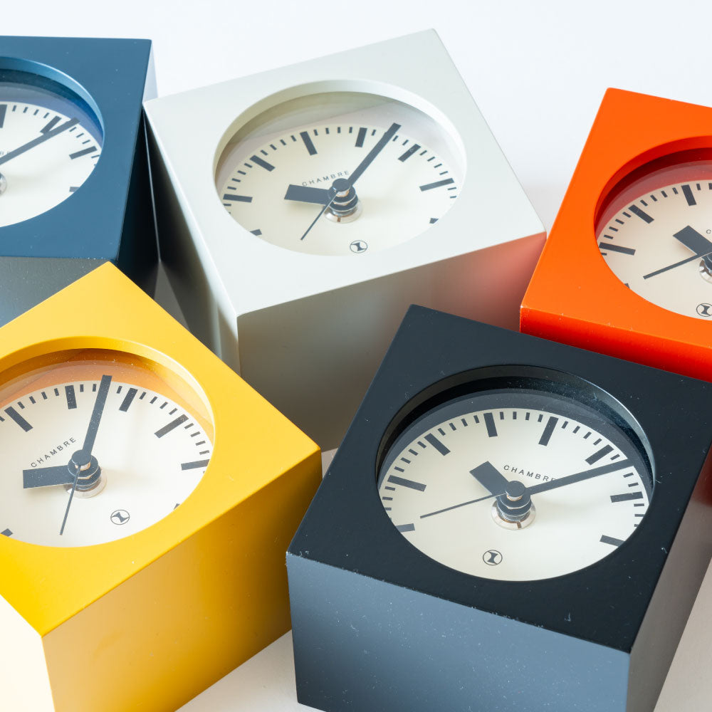 CHAMBRE BLOCK DESK CLOCK RED CH-069RD