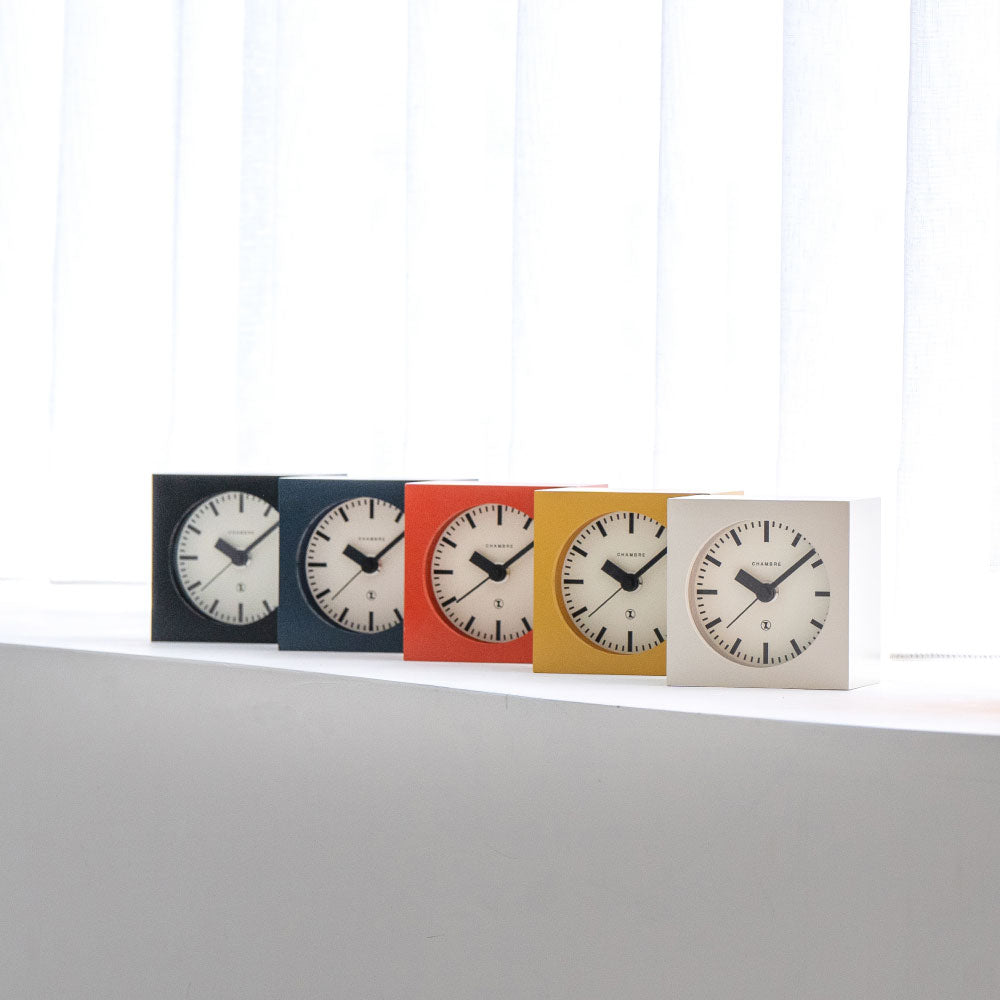 CHAMBRE BLOCK DESK CLOCK RED CH-069RD