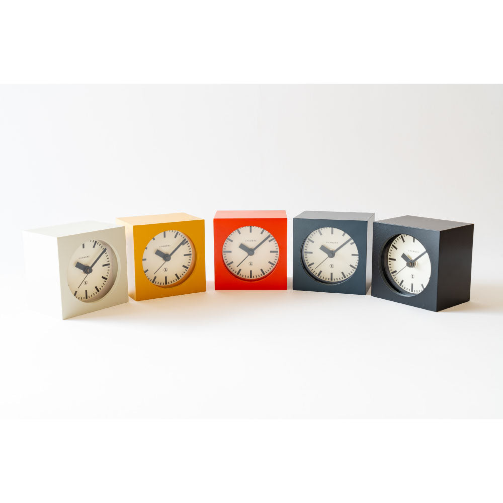 CHAMBRE BLOCK DESK CLOCK RED CH-069RD